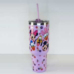 3029 donald mickey pluto purple tumbler 40oz