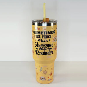 3032 inspirational orange tumbler 40oz
