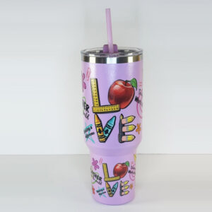 3039 purple teacher tumbler front 40oz
