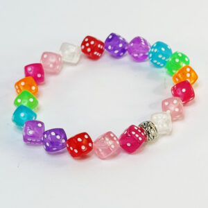 3103 dice rainbowbeads 8point5mm