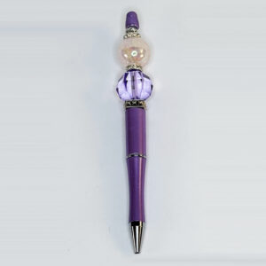 Pink and Purple Beaded Pen