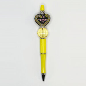 3237-Teacher-Silicone-Bead-Yellow-Pen