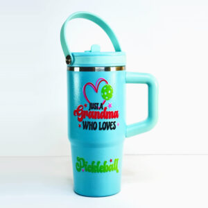 3357 grnadma loves pickleball 30oz tumbler