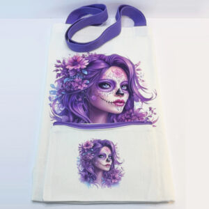 3549 tote pouch purple face