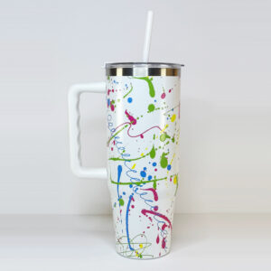 3806 white abstract 30oz tumbler