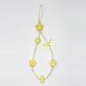 4005 yellow charms iridescent beads