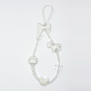 4008 white charms iridescent beads