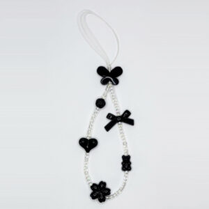 4009 black charms iridescent beads