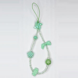 4010 green charms iridescent beads