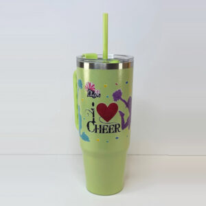 4155 green cheer 30oz tumbler front