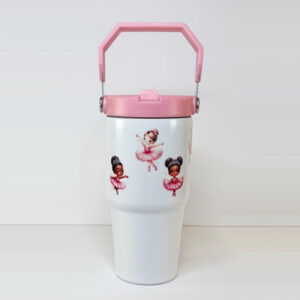 4162 white ballerina 20oz tumbler front