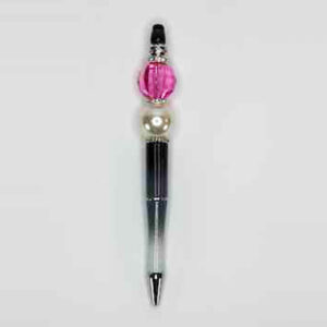 Pink  Acrylic Crystal Beaded Pen