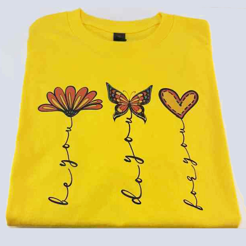 Yellow Short Sleeve Tee Shirt
