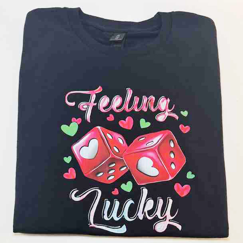 4070-Feeling-Lucky-tee shirt